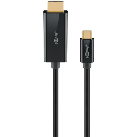 Adapteris ir šokotuvas Goobay USB-C to HDMI Cable 4K at 60 Hz, 1 m  75696
