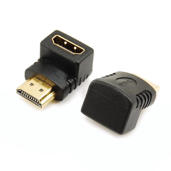HDMI (F) - HDMI (M) adapteris - 90°, kampinis CL-112, HDMI, HDMI
