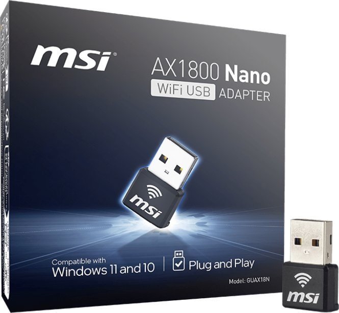 MSI 302-8ZE30XE-000 NANO tinklo plokštė. Wifi 6