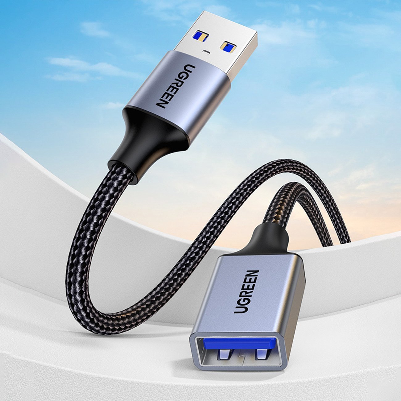 USB adapter Ugreen UGREEN USB 3.O extender, male USB for female USB, 0.5m