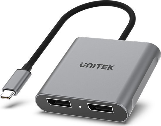USB adapter Unitek V1404A USB-C - HDMI x2 Silver (V1404A)