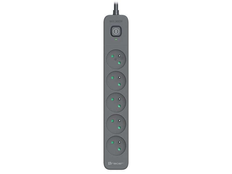 Tracer 47429 Zebra mobile ready 1.5m (5 outlets + 2USB 2,1A)