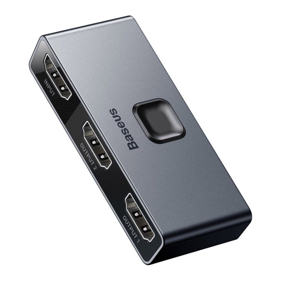 Dvikryptis perjungėjas BASEUS HDMI 4K (1->2 / 2->1) CAHUB-BC0G