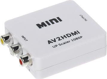 AV RCA adapter (Cinch) x3 - HDMI white (AV/HDMI)