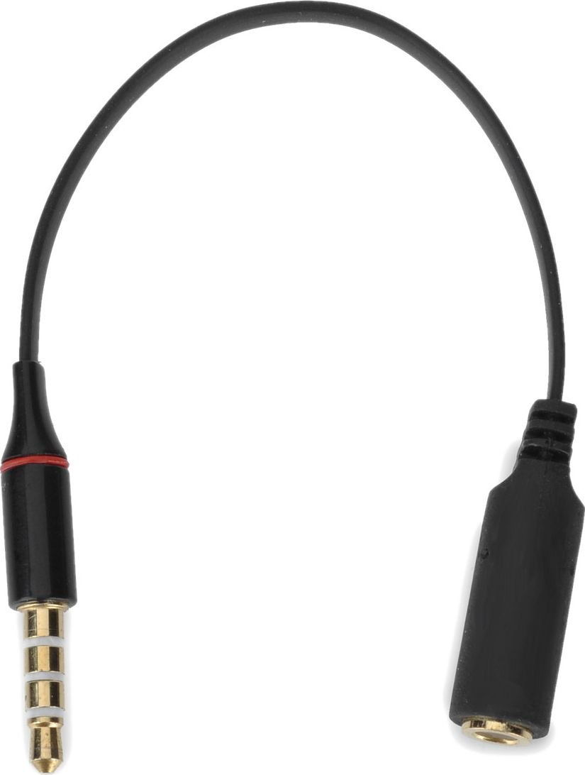 AV adapter Mozos Jack 3.5mm - Jack 3.5mm black (ASM-5)