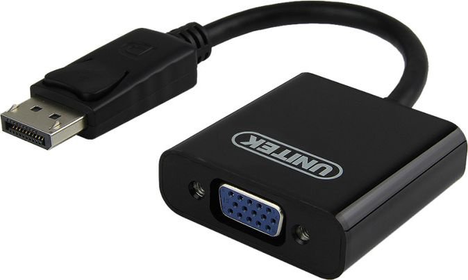 AV adapter Unitek DisplayPort - D-Sub (VGA) black (Y5118E)