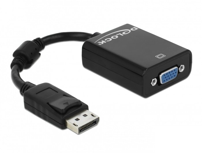 AV adapter Delock DisplayPort - D-Sub (VGA) black (61848)