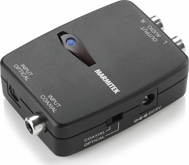 AV adapter Marmitek Toslink - RCA (Cinch) black (8127)