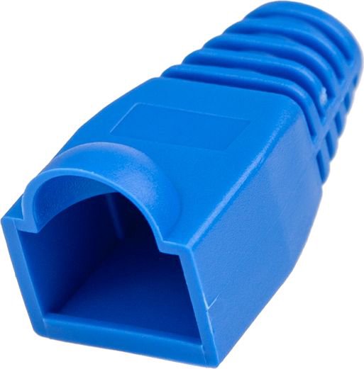 Unitek RJ45 plug cover, 6 mm, 100 pieces blue