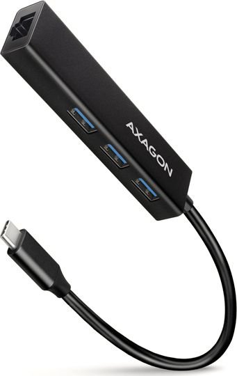 HUB USB Axagon 1x RJ-45 + 3x USB-A 3.2 Gen1 (HMC-GL3A)