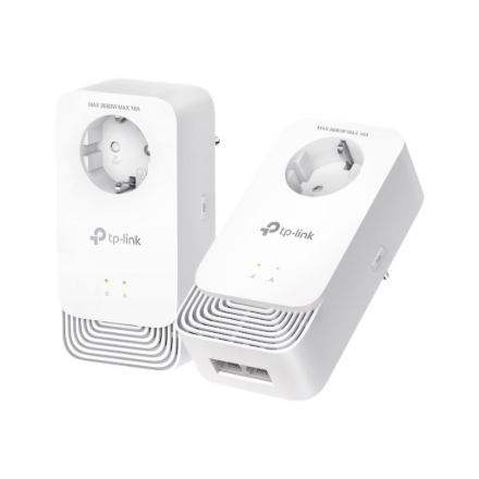Bevielio tinklo (WiFi) adapteris TP-LINK G.hn2400 Passthrough Powerline Kit  PG2400P KIT  1428 Mbi