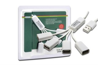 Digitus DA-70216 sąsajos šakotuvas 480 Mbit/ai Balta