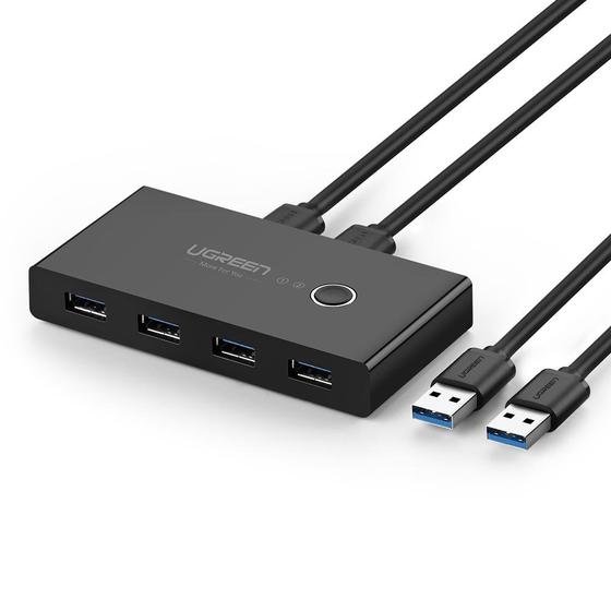 Ugreen 30768 sąsajos šakotuvas USB 3.2 Gen 1 (3.1 Gen 1) Type-A 5000 Mbit/ai Juoda