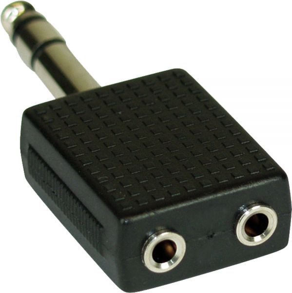 AV adapter InLine Audio 6.3mm jack male Stereo - 2x 3.5mm jack female Stereo (99304)