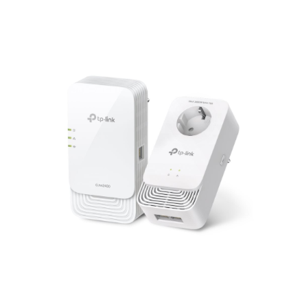 Bevielio tinklo (WiFi) adapteris TP-LINK G.hn2400 Powerline AX1800 Wi-Fi 6 Kit  PGW2440 KIT  1428