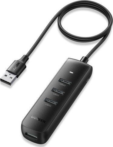 HUB USB Ugreen Adapter 4w1 UGREEN CM416 Hub USB up to 4x USB 1m (black)