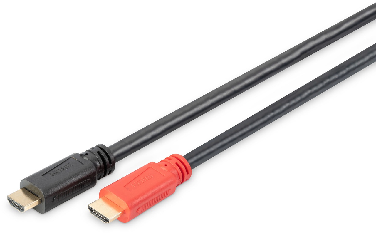 Digitus | High Speed HDMI Cable with Signal Amplifier | DB-330118-100-S | HDMI Male (type A) | HDMI Male (type A) | HDMI to HDMI | 10 m