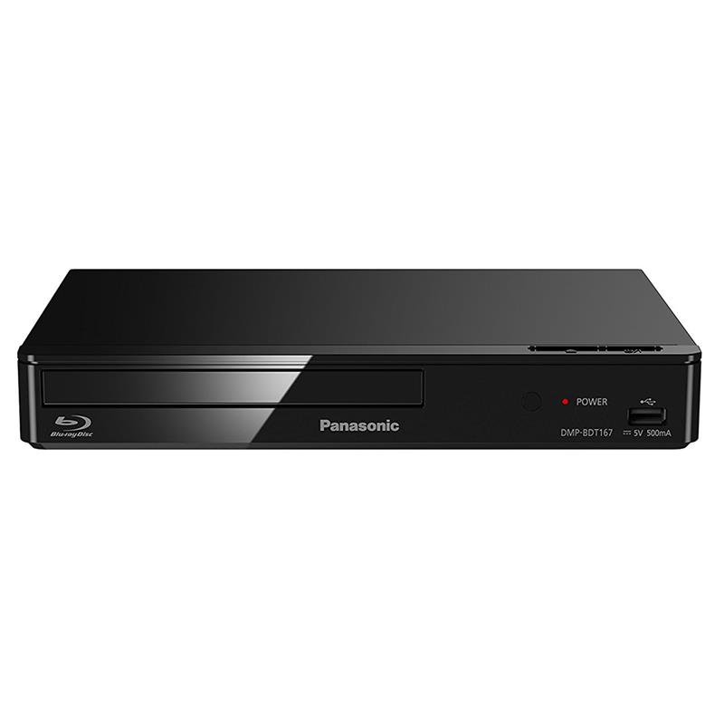 Panasonic Blu-ray Disc Player DMP-BDT167EG Xvid, MKV, MP4, FLAC, MP3, AAC, ALAC, DSD Wi-Fi USB connectivity