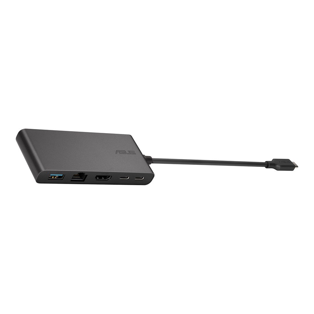 Adapteris ASUS Dual 4K USB-C Dock Vielinis USB 3.2 Gen 2 (3.1 Gen 2) Type-C Juoda