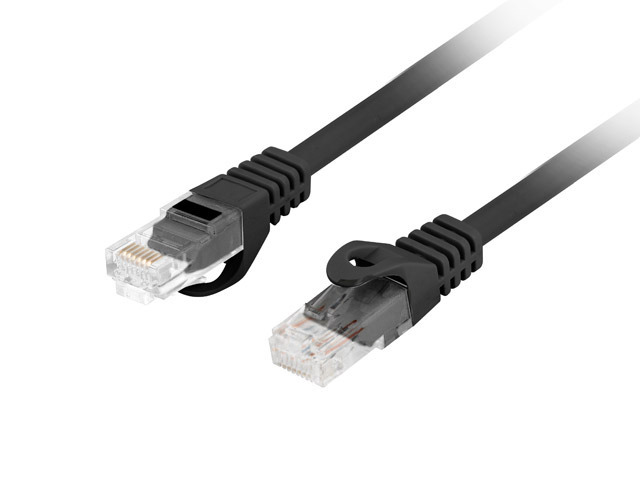Lanberg Patchcord Cat.6 UTP LSZH CU | PCU6-10CU-1000-BK | 10 m