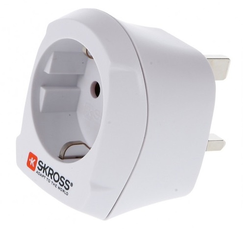 Adapteris UK kištukas - Europa lizdas 230V 13A SKROSS