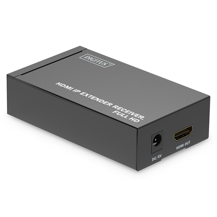 Adapteris ir šokotuvas Digitus  HDMI IP Extender Receiver, Full HD  DS-55518