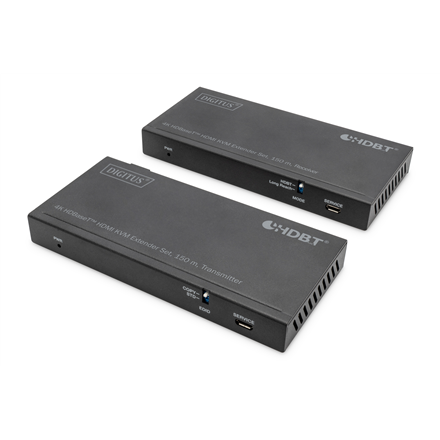 Adapteris ir šokotuvas Digitus  4K HDBaseT HDMI KVM Extender Set, 150 m  DS-55526