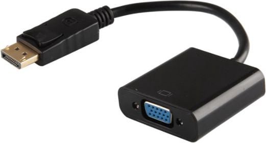AV adapter Savio DisplayPort - D-Sub (VGA) black (CL-90)