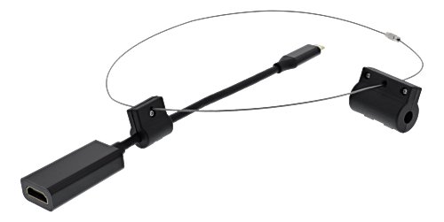 Modulinis adapterio žiedas, HDMI į USB-C, juodasGarantija visam naudojimo laikuiUSB-C į HDMI jun
