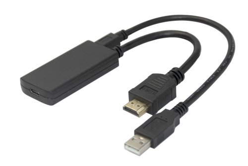 HDMI – USB-C Alt.Mode DisplayPort adapteris, 4K/60Hz, 0,2m, juodasKabelio skiriamoji geba: 3840x21