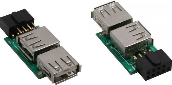 InLine USB A - 9 pin Black (33440I)