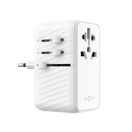 Adapteris ir šokotuvas Fixed  Voyager 85W travel adapter for EU, UK and USA/AUS, with 4xUSB-C and 1