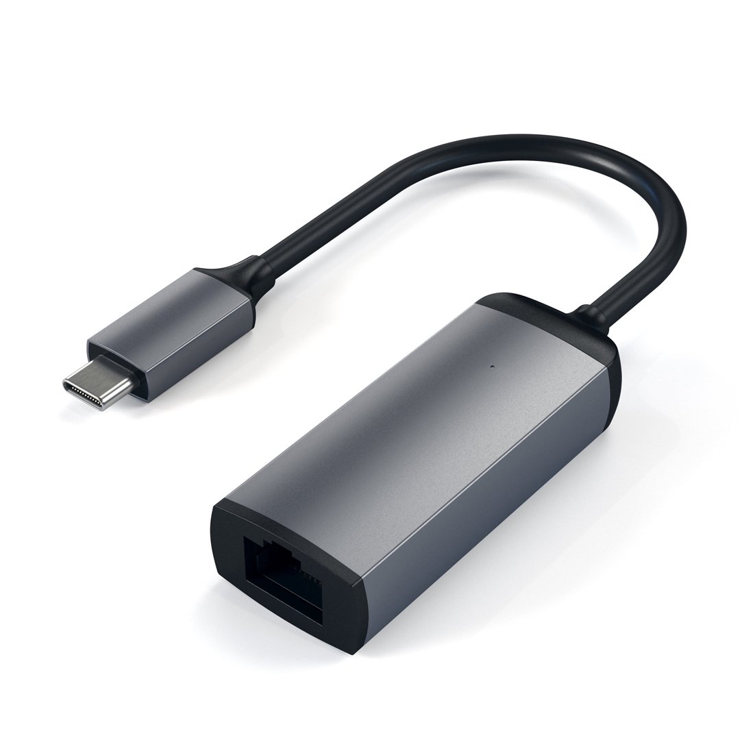 Adapteris Satechi Type-C to Ethernet Adapter Space Gray