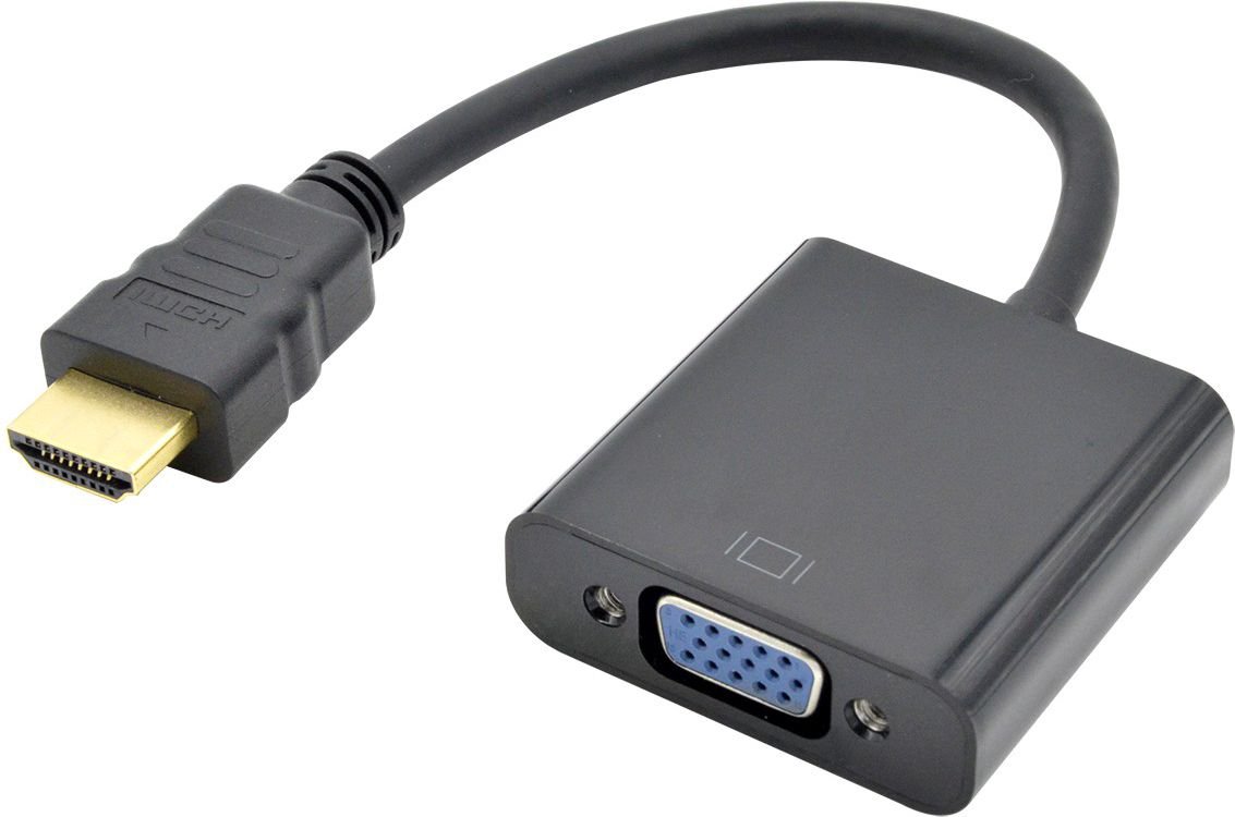 AV adapter TB Print HDMI - D-Sub (VGA) black (AKTBXVAHMVGAF15)