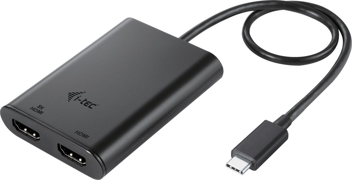 USB adapter I-TEC C31 USB-C - HDMI x2 Black (C31DUAL4K60HDMI)