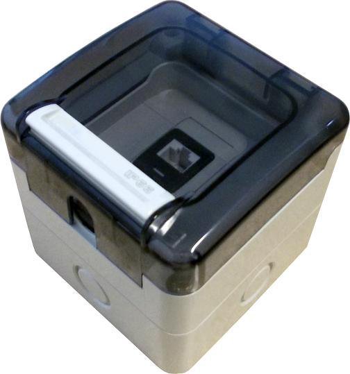 Alantec Hermetic socket, sealed 1x RJ45, IP66 surface (not equipped) ALANTEC - ALANTEC