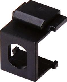 Alantec Keystone mount adapter under ST simplex adapter, black ALANTEC - ALANTEC