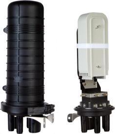 Alantec Vertical fiber optic mufa for 72 COMPLET welds (fully equipped weld trays, weld donkeys