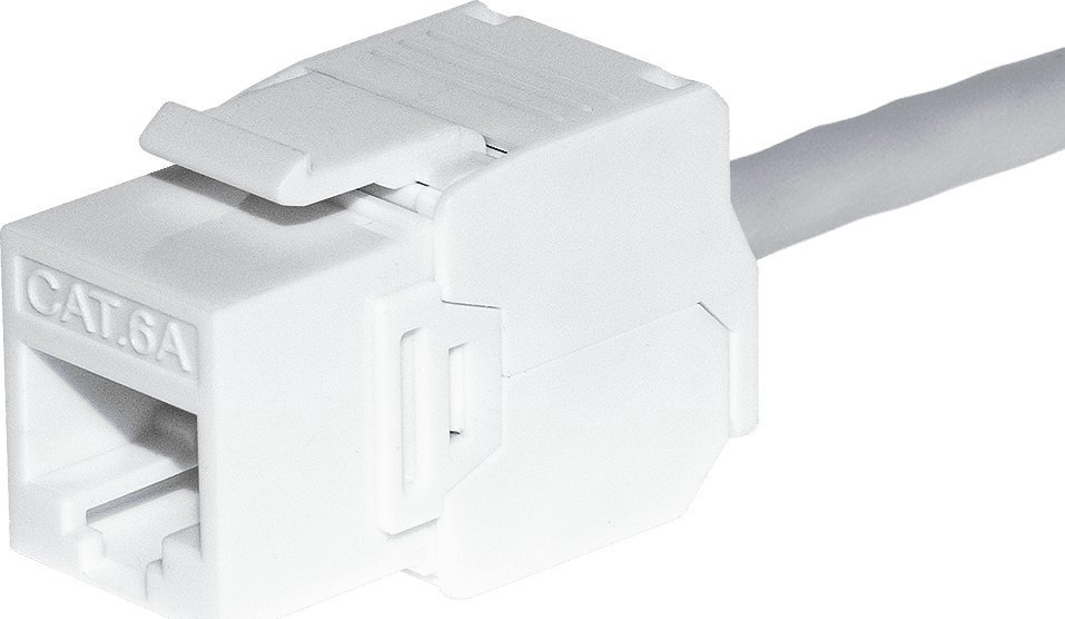 NetRack Keystone module Jack RJ45 cat. 6A UTP, toolless, white Netrack