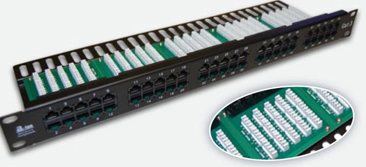Alantec Patchpanel phone 25xRJ45 cat 3 1U - PK012