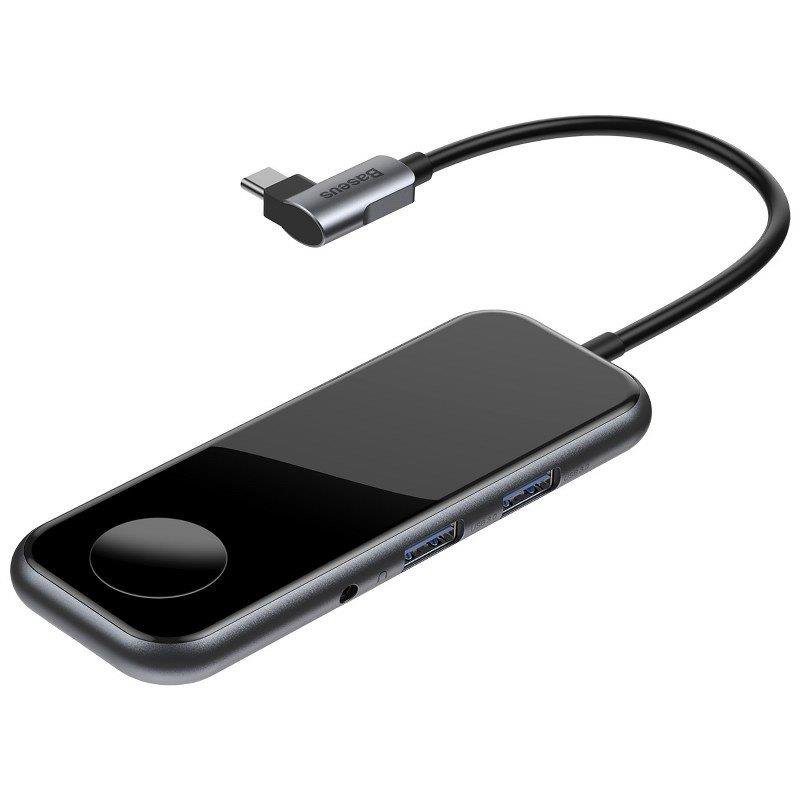 Hub Baseus CAHUB-AZ0G (Lack; 2x USB 3.0; black color)