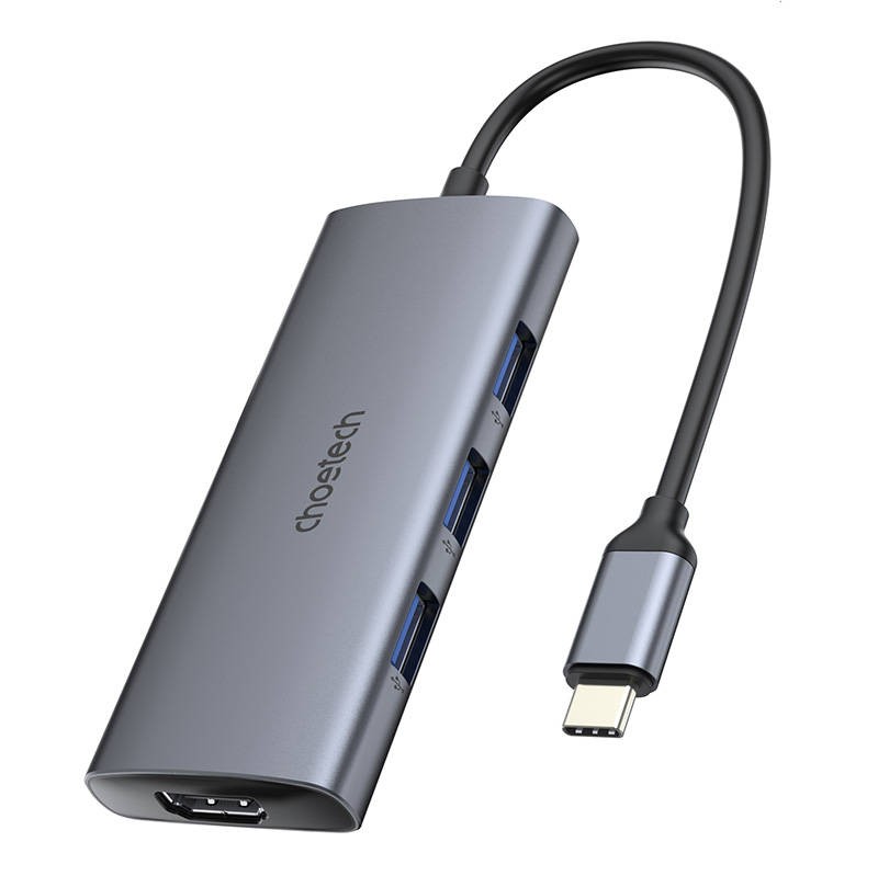 Adapteris 7w1 Choetech HUB-M19 USB-C