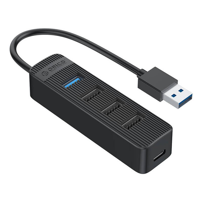 "Orico" USB-A šakotuvas USB-A 3.0 + 3xUSB-A 2.0 - juodas