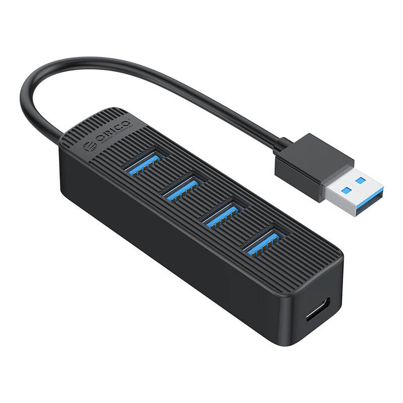 "Orico" šakotuvas USB-A į 4xUSB-A 3.0 - juodas