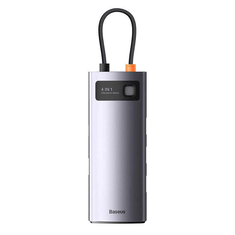 Koncentratorius 4in1 "Baseus Metal Gleam" serijos, USB-C į 4x USB 3.0