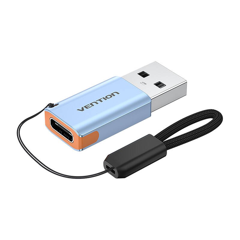 "Vention" USB adapteris CUAH0, USB-A 3.1 vyriškas į USB-C moterišką (pilkas)