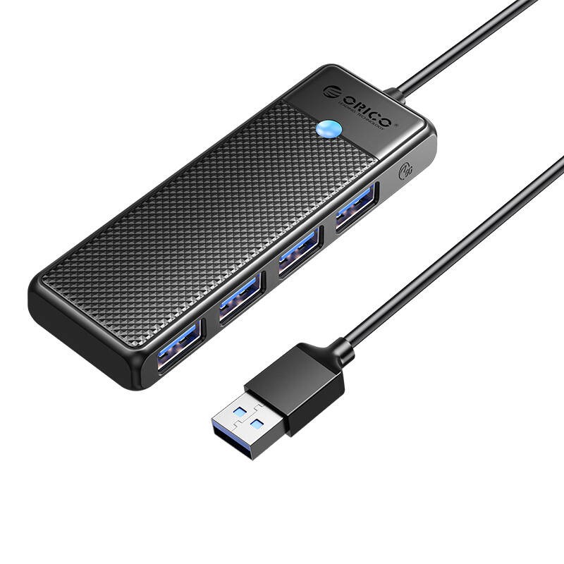 "Orico" šakotuvas USB-A į 4xUSB-A 3.0 - juodas