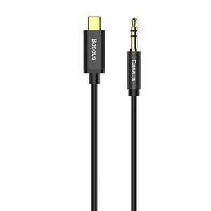 "Baseus Yiven" garso kabelis USB-C - mini jack 3,5 mm, 1,2 m (juodas)