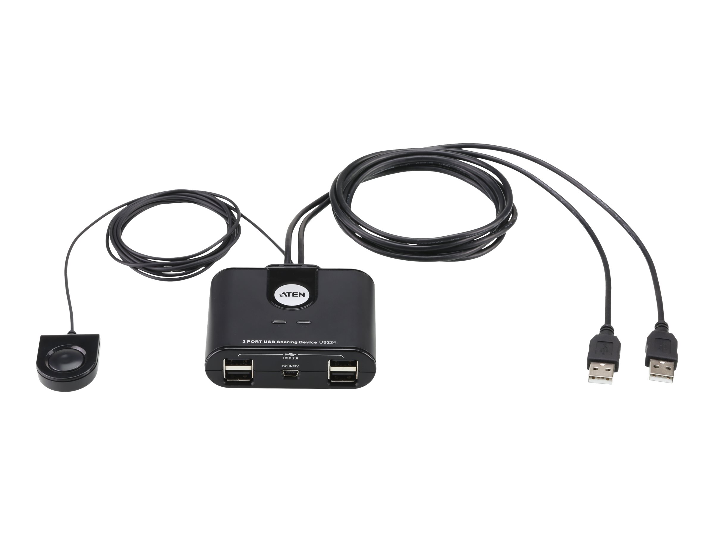 Aten 2-Port USB 2.0 Peripheral Sharing Device | Aten | USB 2.0 | 2 x 4 USB 2.0 Peripheral Sharing Switch