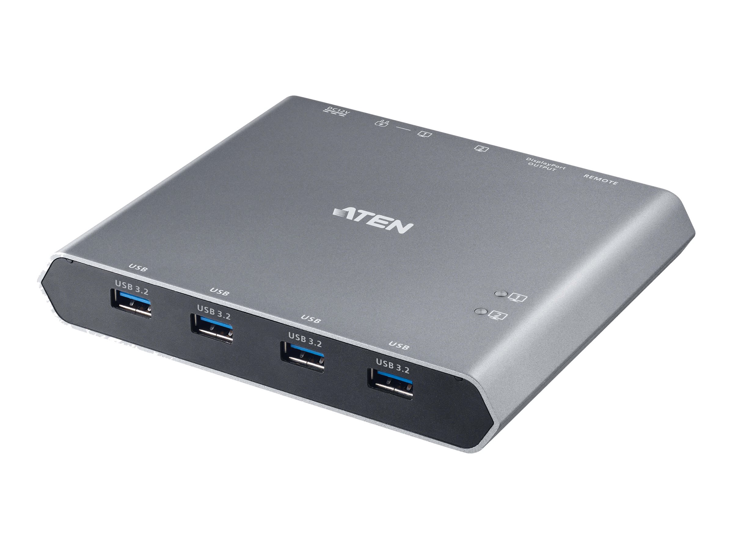 Aten | 2-Port 4K USB-C KVM Dock Switch | US3311